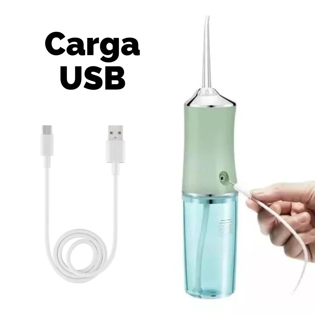 Irrigador Bucal Recargable para limpieza más 4 Boquillas GRATIS 🎁