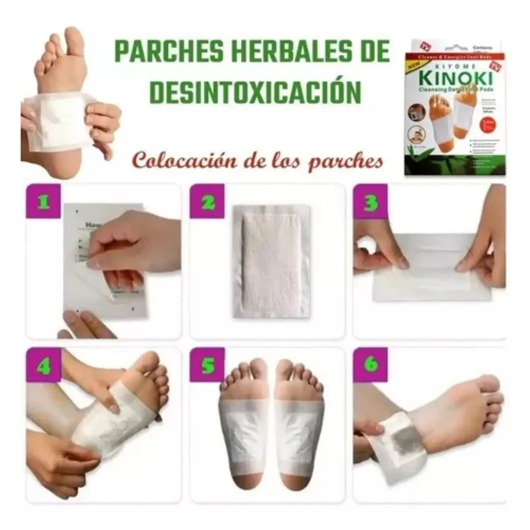 COMBO 10 Parches Kinoki + 12 Parches De Várices Veins